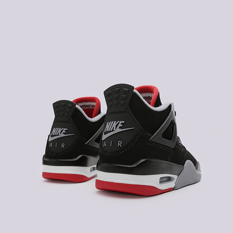 женские черные кроссовки Jordan 4 Retro GS 408452-060 - цена, описание, фото 5